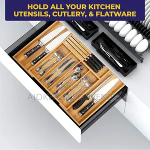 Expandable Cutlery Holder Wooden