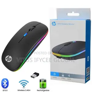 Hp W10 RGB Bluetooth Wireless Mouse Rechargeable Type-C