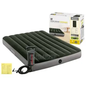 Inflatable Air Mattress With Manual Pump