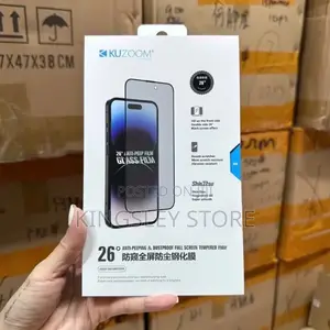 Kuzoom Full Screen Privacy Glass Screenprotector for iPhone 17 Pro Max