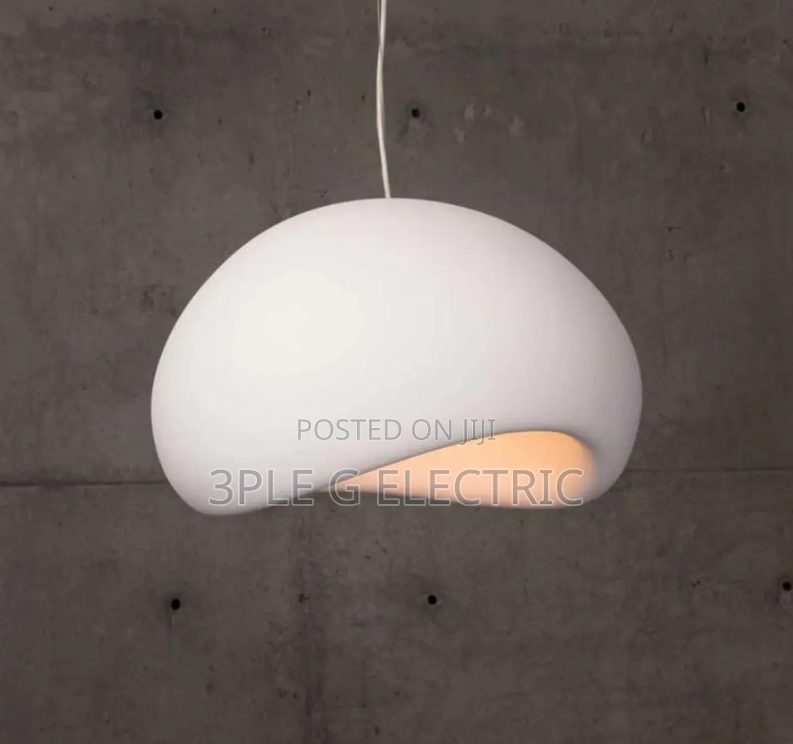White Wabi Sabi Pendant Light