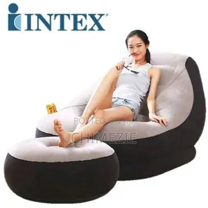 Inflatable Ultra Lounge Chair With Ottoman