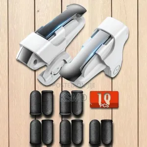 1 Pair Mobile Phone Gaming Game Trigger + 10 PCS Gaming Thumb Sleeve