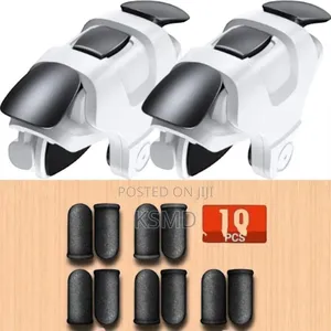 1 Pair Mobile Phone Gaming Game Trigger + 10 PCS Thumb Wasp Feelers