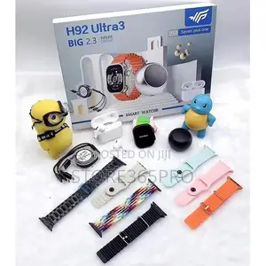 H92 Smart Watch, Free Airpod, Free Speaker, 7 Straps