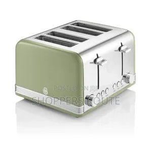 Swan Retro Green Four Slice Toaster