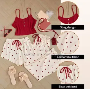 Women's Three-Piece Pajama Set