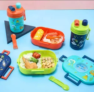 Children Food Flask And Water Bottle