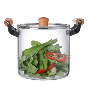 5.5 Litres Borosilicate Glass Cooking Pot