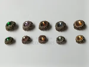 Crystal Metal Buttons