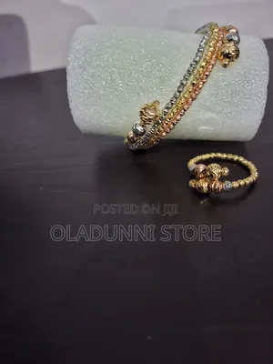 Bracelet With Ring Gold Plated