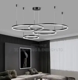 Quality Led Multiple Rings Chandelier