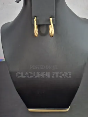 Jug Shape Plated Gold Earring