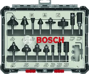 Set of Wood Router Bit 15pcs Bosch