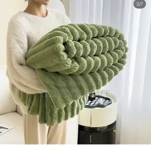Olive Green Thrown Cover Blanket