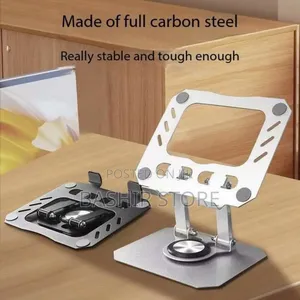 Carbon Steel Foldable Rotatable Laptop/Tablet Stand