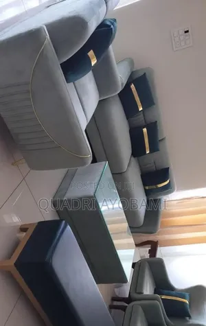 Set of Soft With Two Pillow and Center Table Sofa