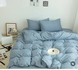 Sky Blues Pure Cotton Bedsheets With Pillow Case