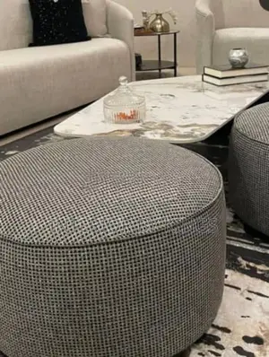 5seater Fabric Sofa +2 Pieces of Ottoman Can Be Made in Colors