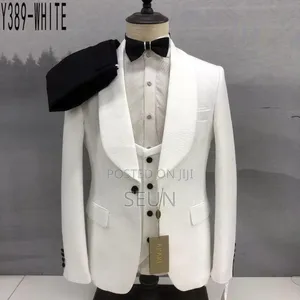 3 Piece White/Off White Suit for Rent