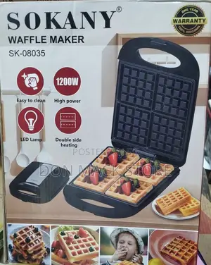 Sokany 4 Slice Waffle Maker