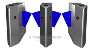 Retractable RFID Card Reader Flap Barrier Alarm Gate