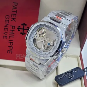 Luxury Patek Automatic Silver Chain Watch