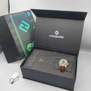 Luxury Hanboro Sports Automatic Brown Leather Watch