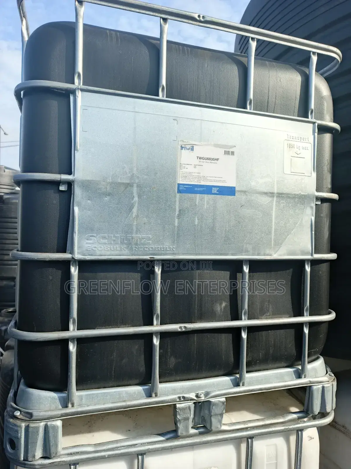 White Storage Tank