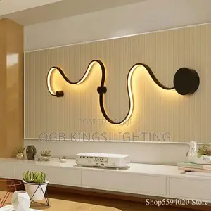 Modern Led Wall Lamp Sconce Light Tv Background Decorative Lighting