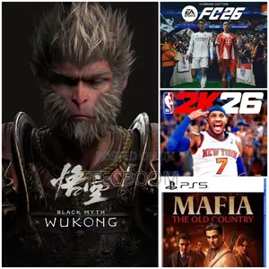 Ps5 Games Fc 26, Wukong, Nba 2k26,Mafia Old Country