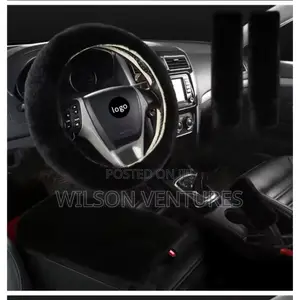 6 In 1 Universal Fur Hairy Steering Wheel Cover