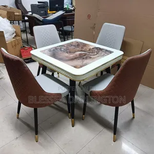 Standard Quality Imported Marble Dining Set