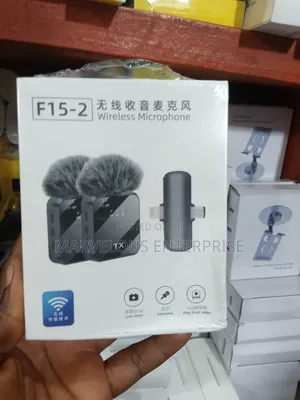 F15 Wireless Microphones 2in1 Receiver Lapel
