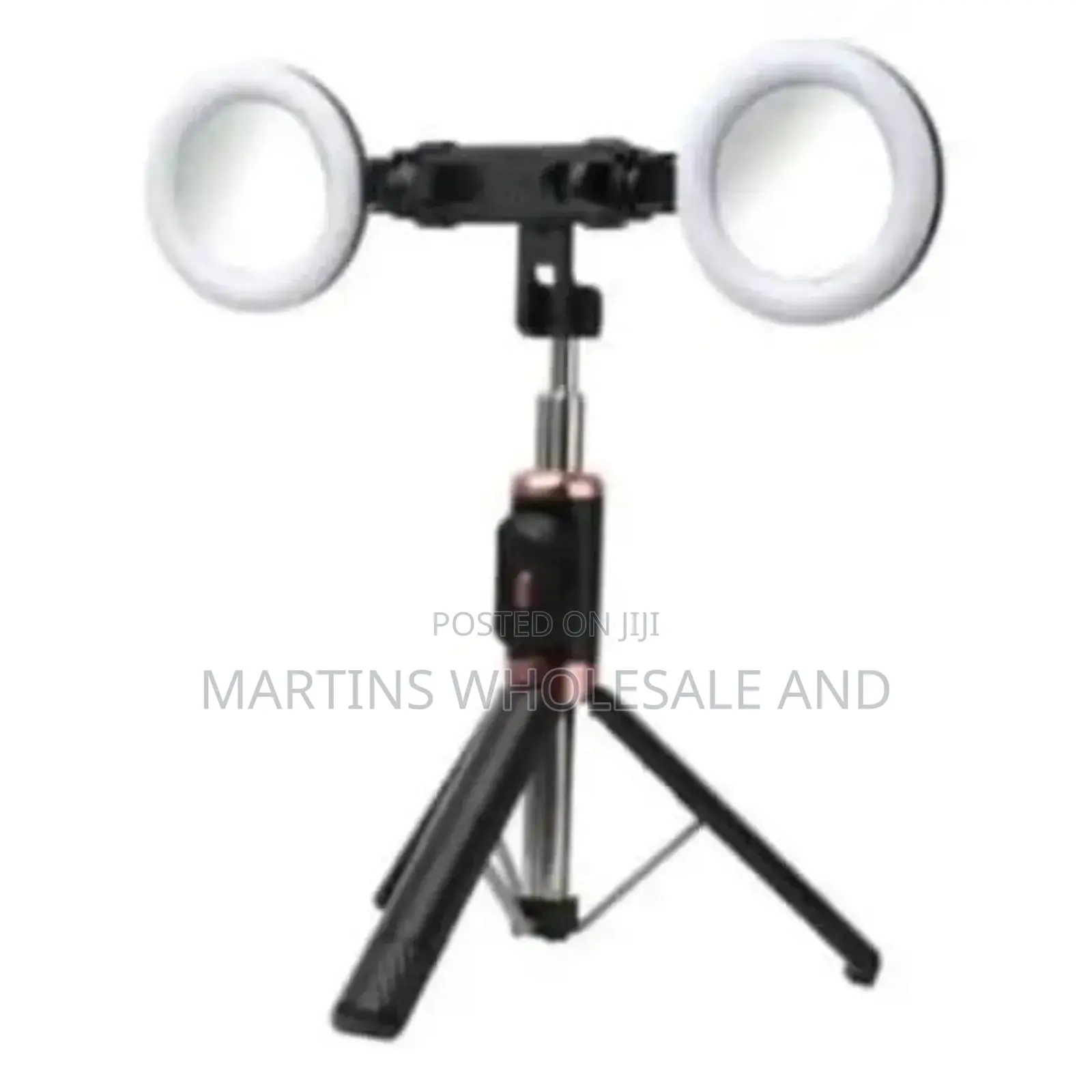 Double Ring Light Selfie Stick