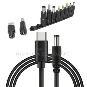 Usb-C Type-C 65w to Dc 18.5v - 20v Pd Converter Adapter - 10 Connector