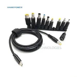 65w Type C Usb-C to Dc 20v Pd Laptop Charger 10 Sets Adapters