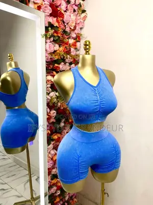 Blue Active Wear Gym Set