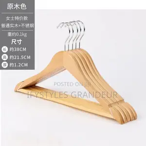 10pcs Solid Wood Clothes Hanger