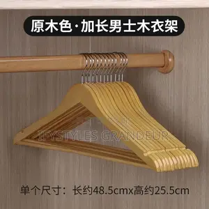 10pcs Solid Wood Clothes Hanger