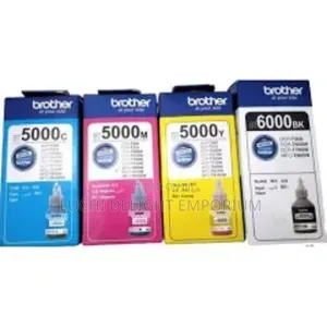 Brother Bt 6000 Black + Bt 5000 Cyan / Magenta / Yellow Genuine Ink