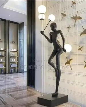 Humanoid Art Sculpture Floor Lamp Living Room Design Sense Modern