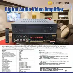 Digital Audio Video  Amplifiers With Active Subwoofer