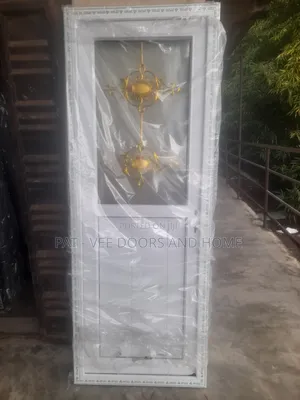 2.6ft by 7 Turkish PVC Door Half Glass.