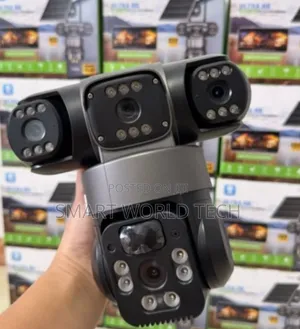 Triple Lens Motion Detector Surveillance Cameras