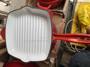 Enamel Cast Iron Grill Pan