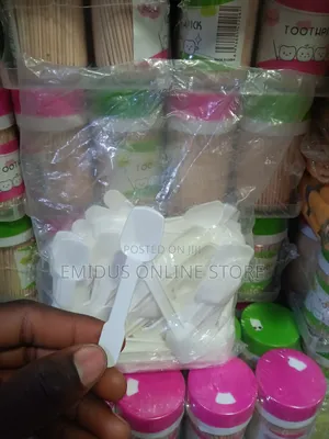 Ice Cream Spoon Pack of 100pcs White