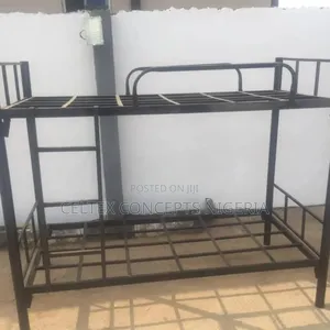 Double Bunk Bed With Safety Rails and Ladder