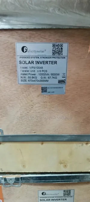 Solar Energy Felicity Ivps Inverter 10kva/48votts