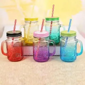 Refreshing Ice Cold Drink Glassware With Straw Ka Ti